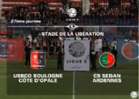 Football Ligue 2 : vidéo du match USBCO Boulogne - CS Sedan du 09 mars 2012. Le vendredi 9 mars 2012 à Boulogne-sur-Mer. Pas-de-Calais. 
